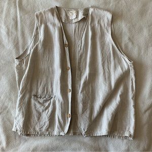 Flax 100% Linen Vest